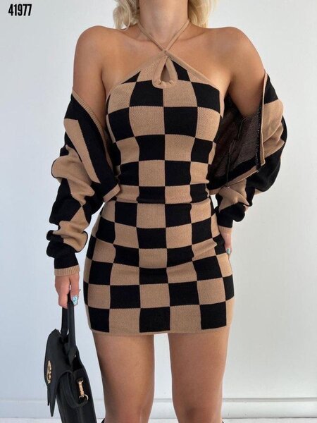 Dress with sweater