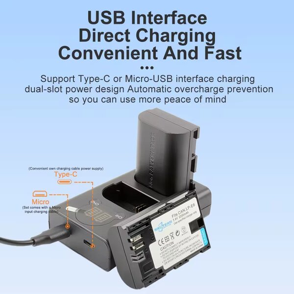 double chargeur E6