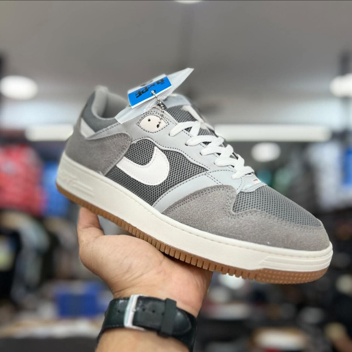 Baskets Homme Confortable Gris