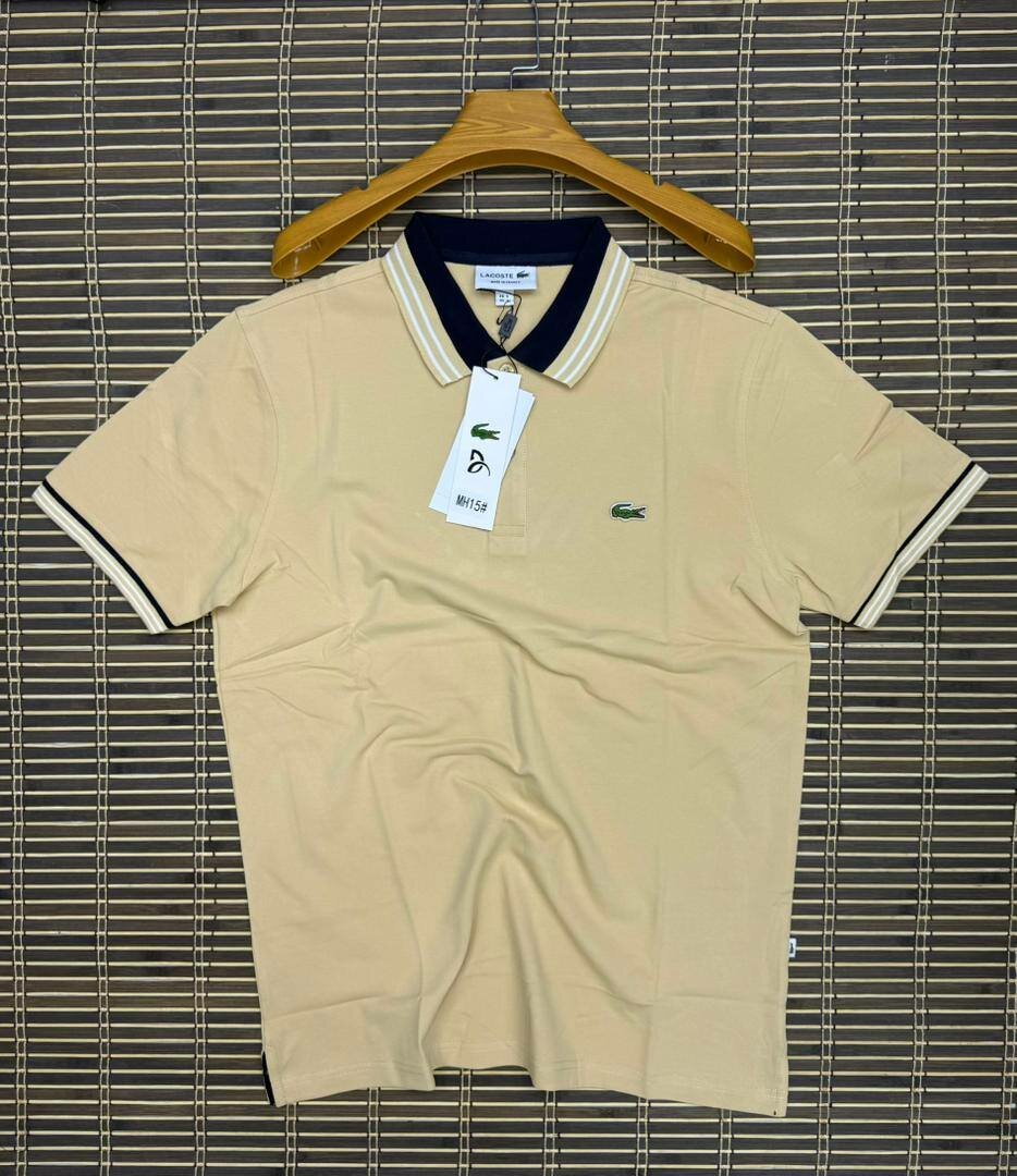 Polo homme élégant beige