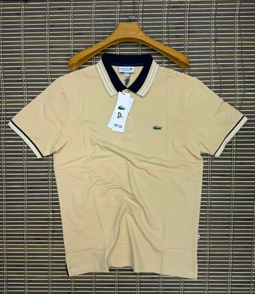 Polo homme élégant beige
