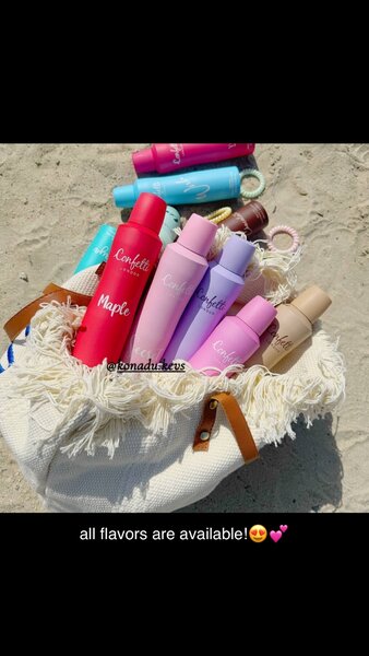 Confetti body spray