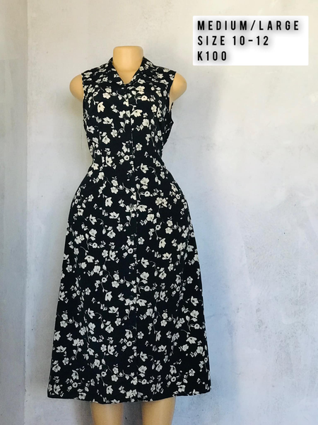 Robe noir blanc