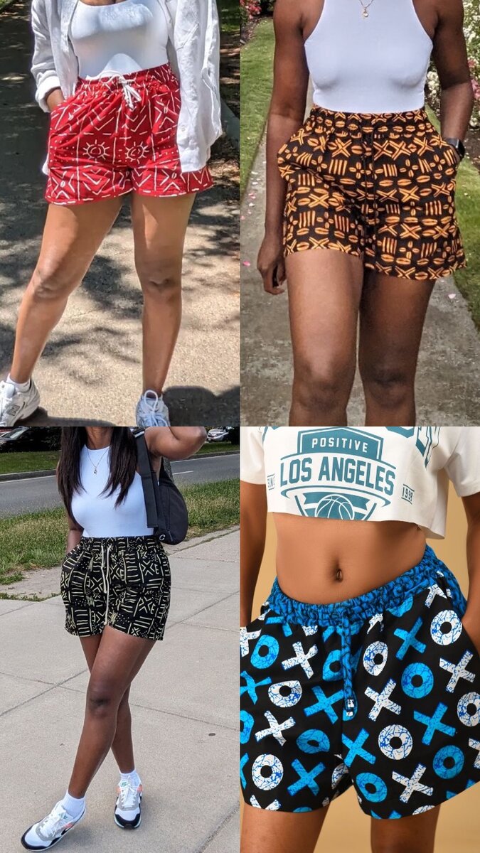 Shorts à motifs colorés
