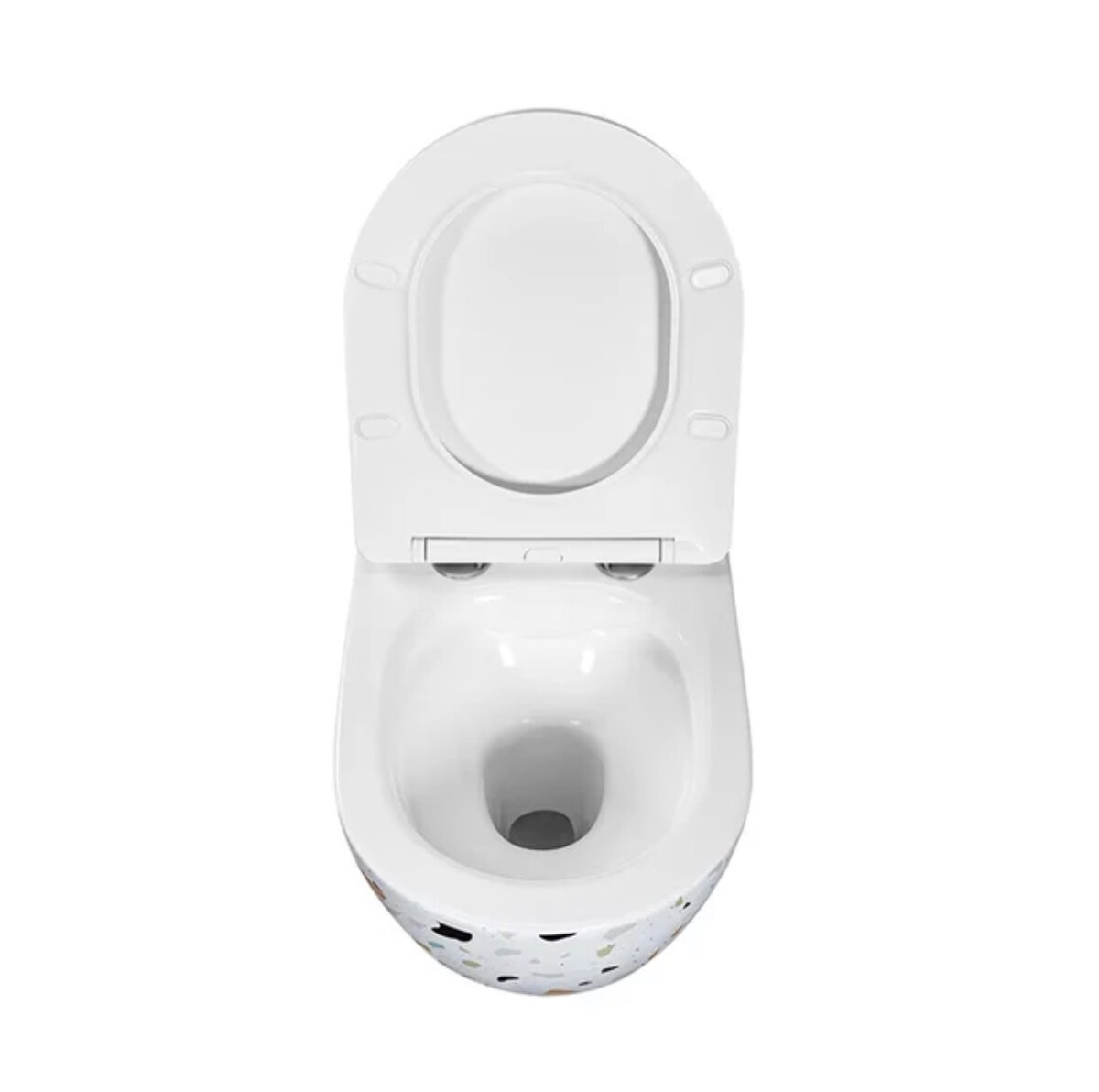 TERRAZZO EFFECTS CONCEALED WATER CLOSET