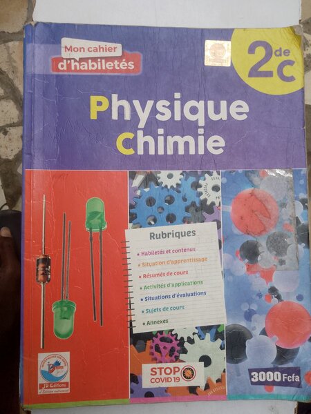 Cahier de Physique Chimie 2de