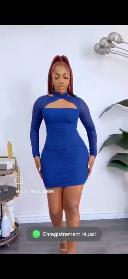Robe longue sexy découpée