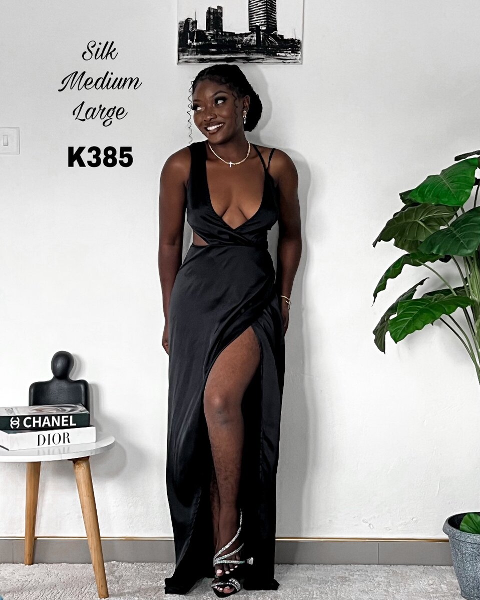 Silk dinner dress