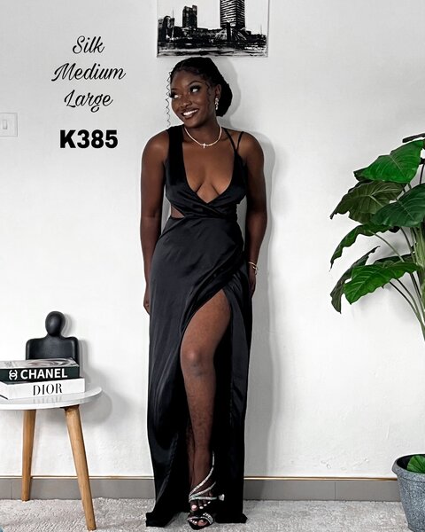 Silk dinner dress