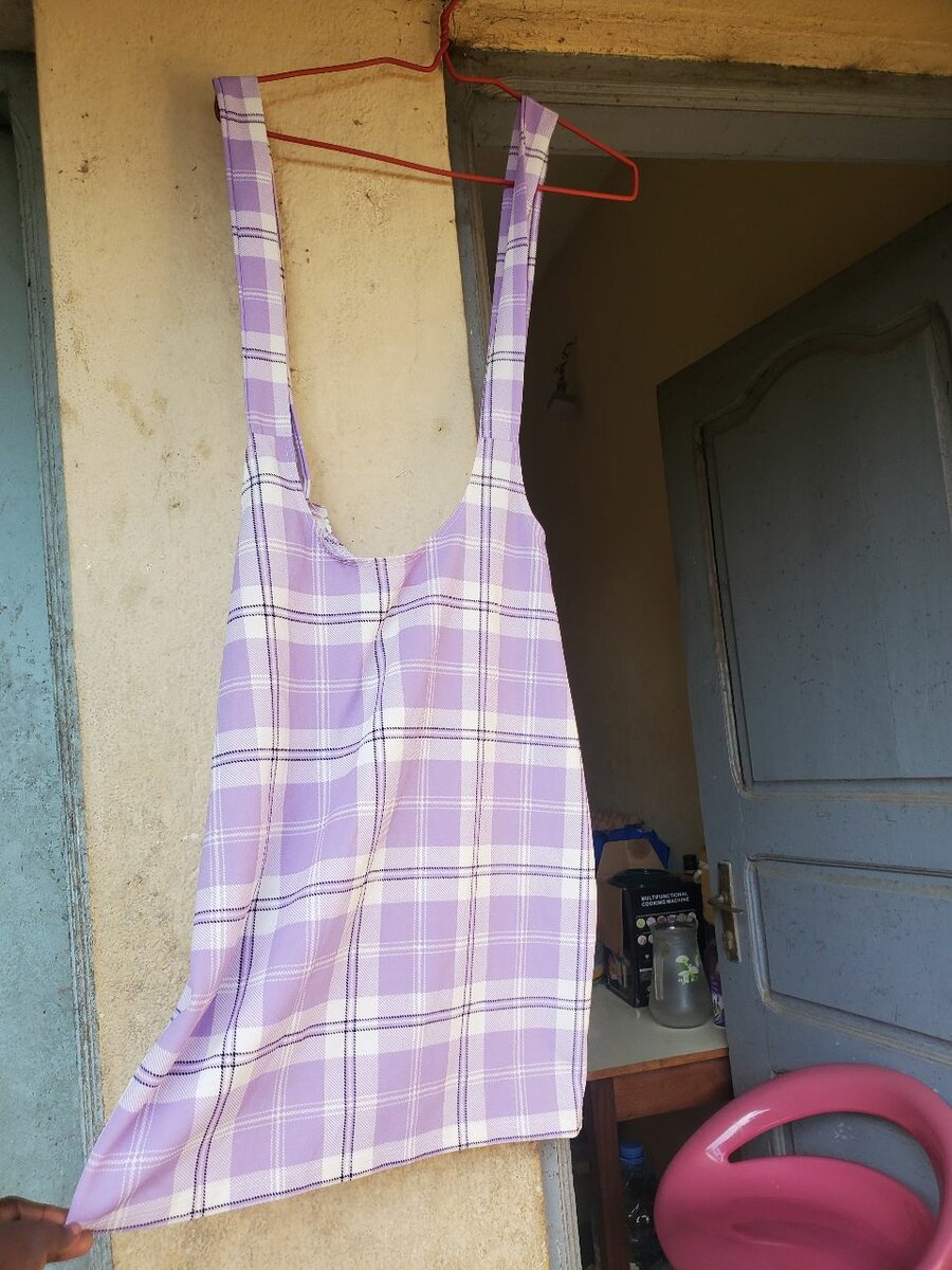 Robe  en tissu à carreaux