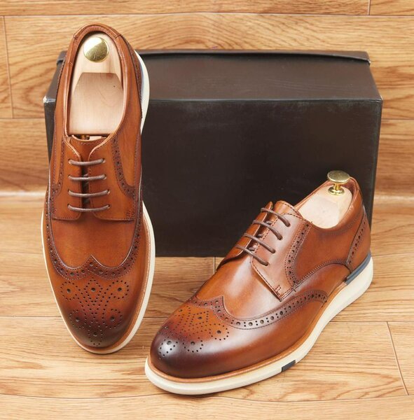 Chaussures Derby en cuir homme