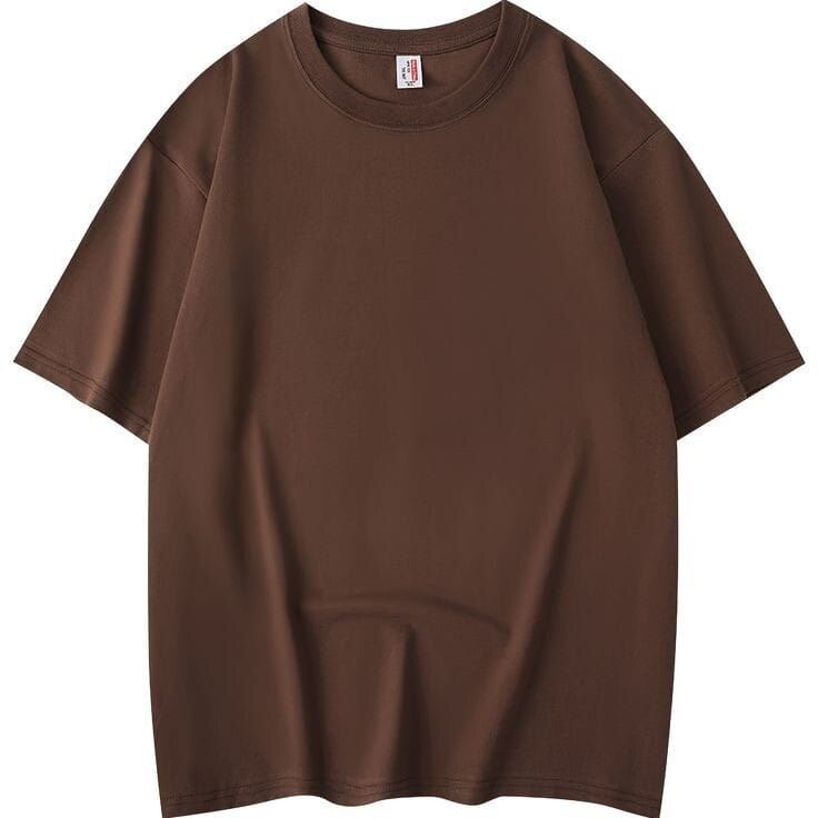T-shirt marron unisexe