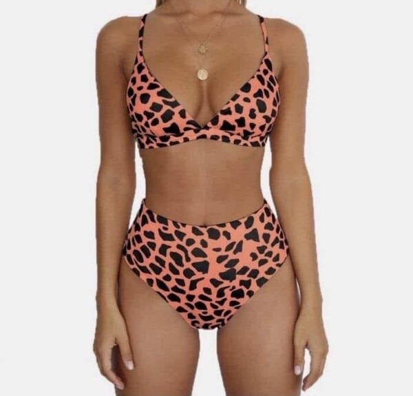 Maillot deux pièces léopard