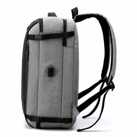Sac à dos antivol USB gris