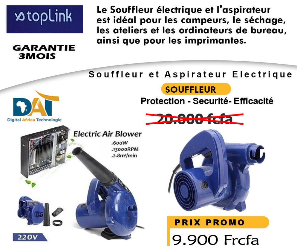 Puissant Souffleur Electrique Conçu Pour Vos Appareils