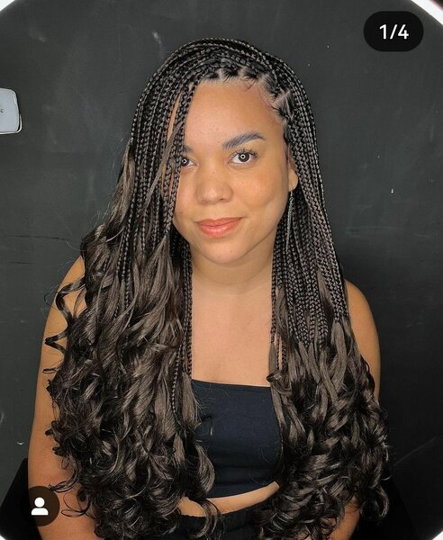French Curly braid