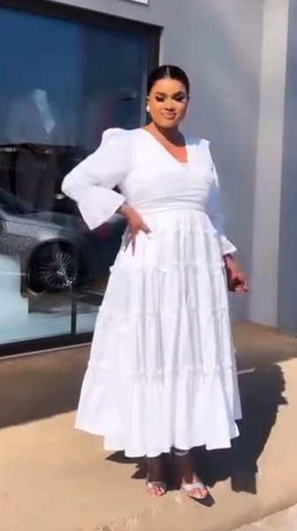 Women's white dress