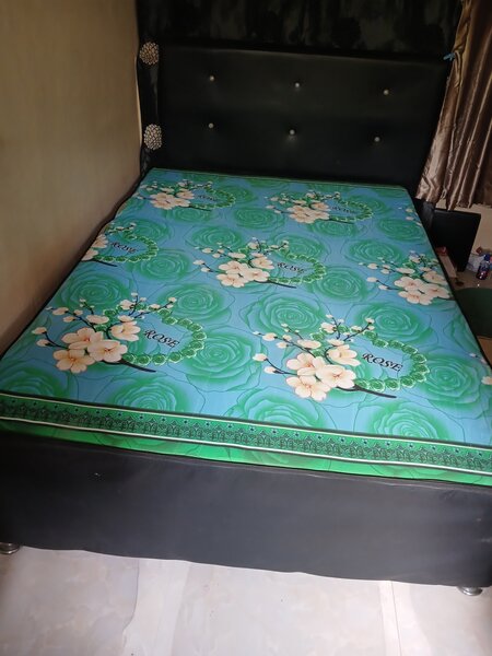 Bed frame with foam