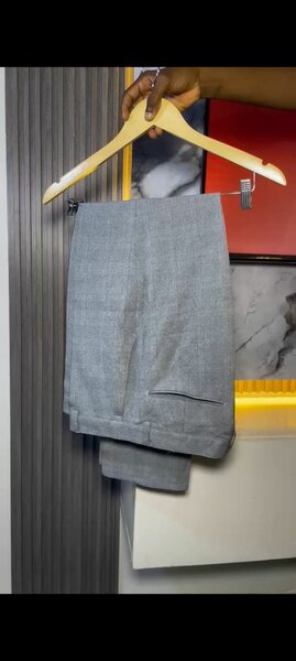 Pantalon tissu homme gris