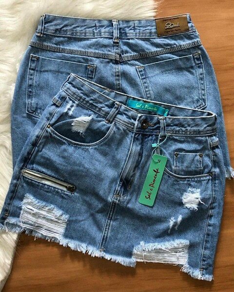 RIPPLE JEANS SKIRT