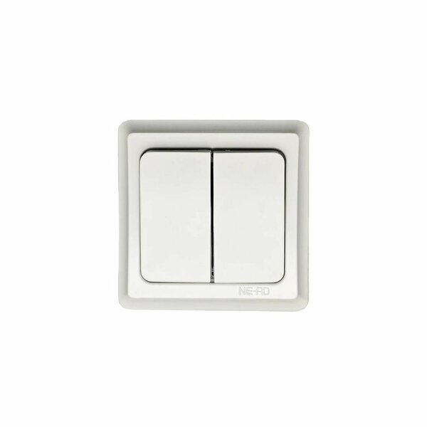 Interrupteur mural double moderne