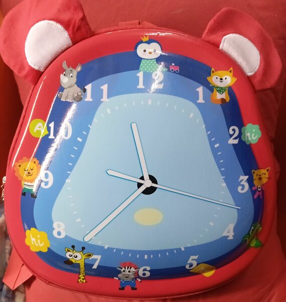 Sac à dos enfant horloge