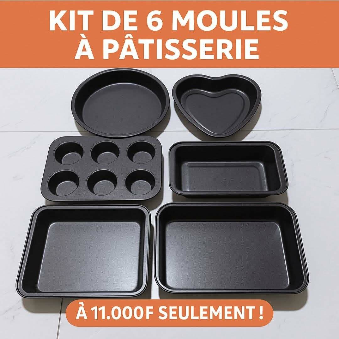 Lot de 6 moules Gâteau