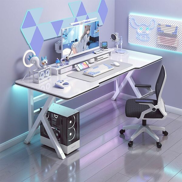 K-shape computer study desk