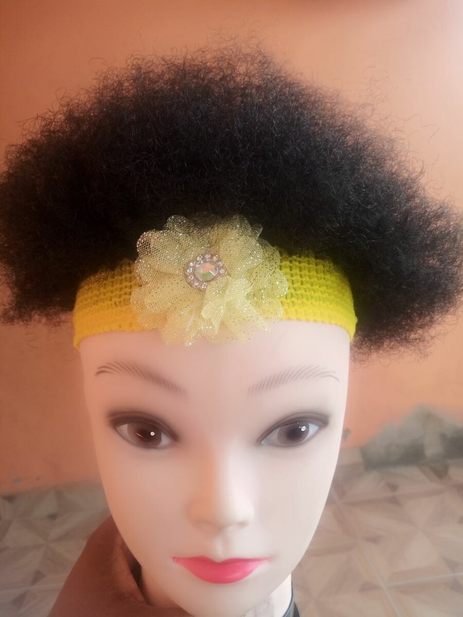 Kids band Afro wigs