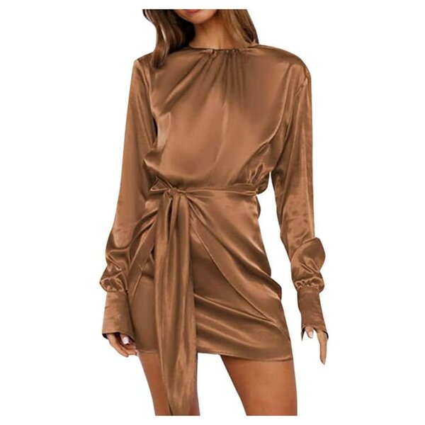 dress with belt
