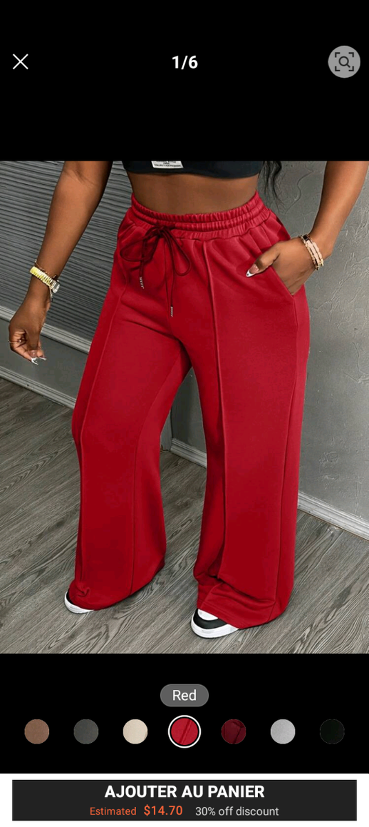 Pantalon Large Femme