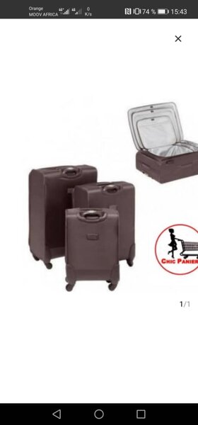 Valise tissus
