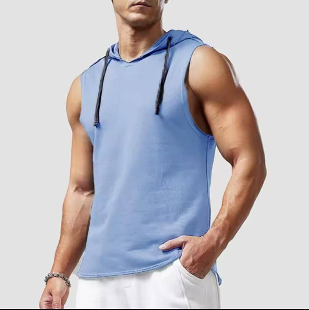 Débardeur à capuche sportif homme