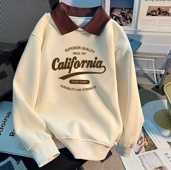Sweatshirt à col Polo California