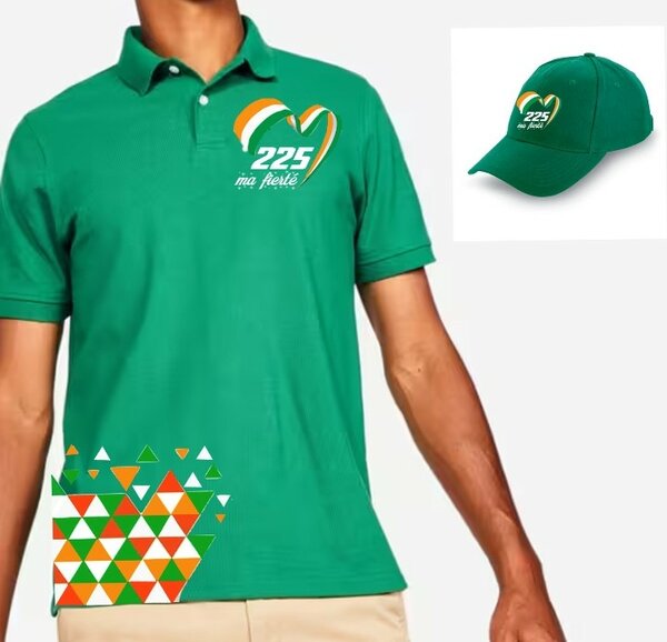 Polo Vert et Casquette "225"
