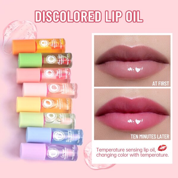 Color changing lip oil