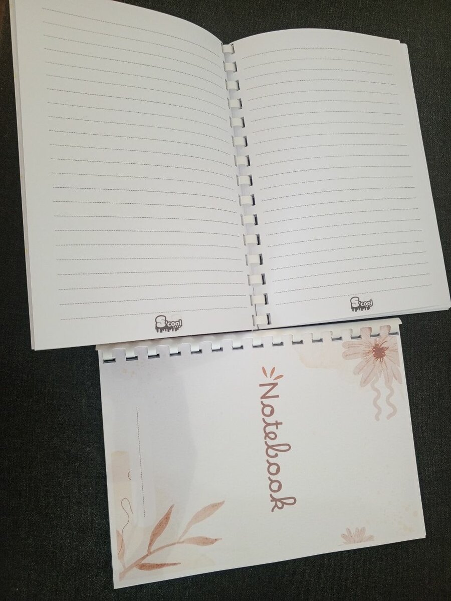 Cahier à spirale élégant