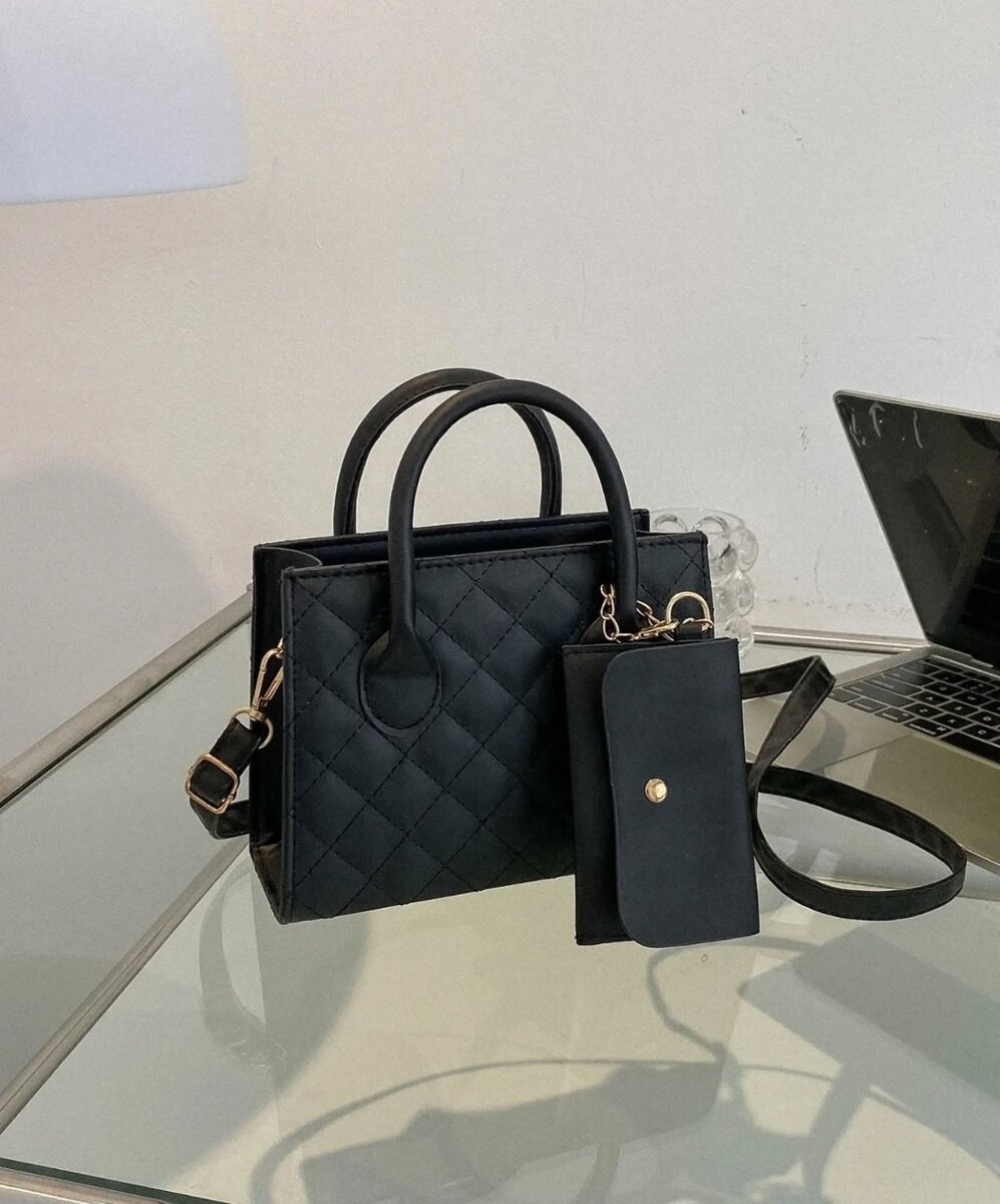 Quilted combo purse set