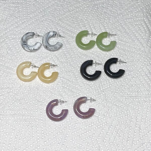 Marble earrings
