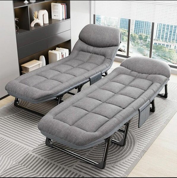 Lit pliable confortable camping avec matelas