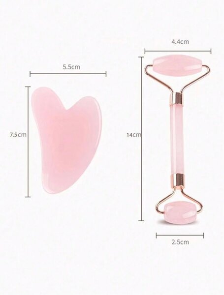 2in1 face Scrapping and Massaging Kit. Pink