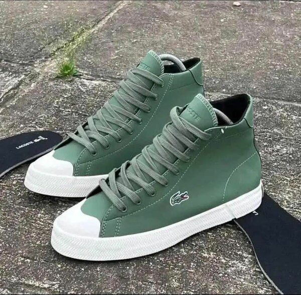 Baskets montantes Lacoste vertes