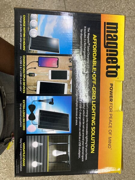 Off grid lighting