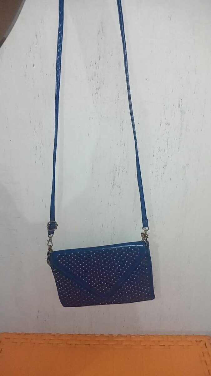 Sac bandoulière bleu stylé