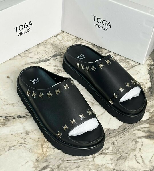 Mules Toga Virilis cuir élégantes
