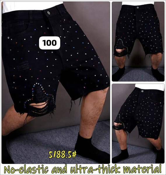 Shorts en jean déchiré