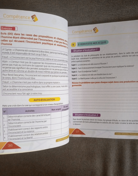 Cahier d'Activités Philosophie