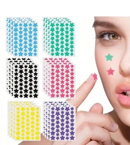 Autocollants étoiles colorés