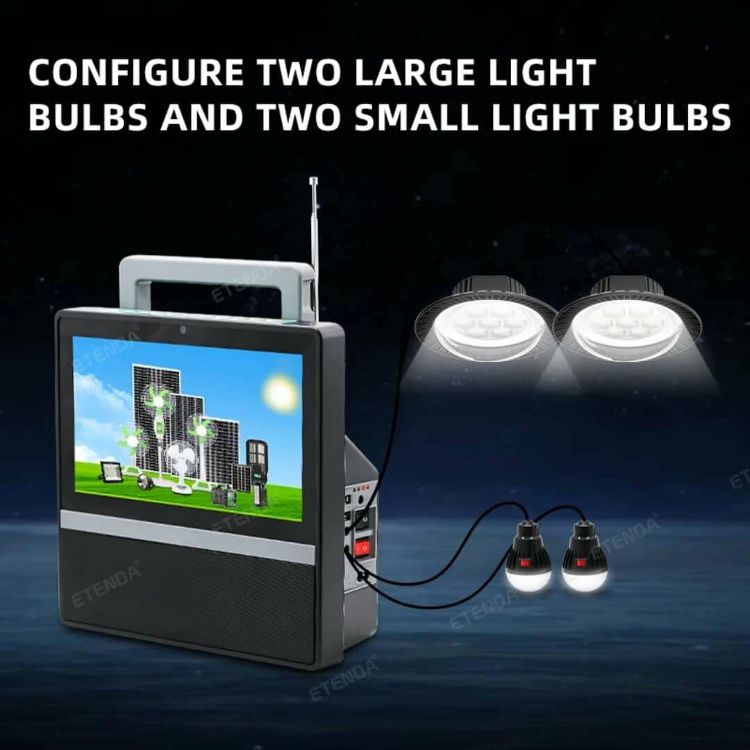 Tv solaire rechargeable 10"
