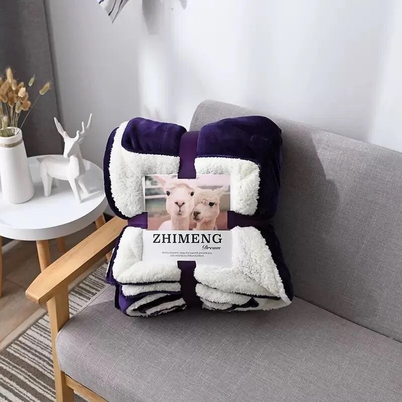 Lamb wool blanket